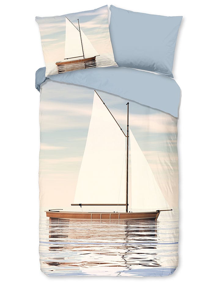 Good Morning Komplet pościeli "Meri" w kolorze błękitnym rozmiar: 240x220 cm