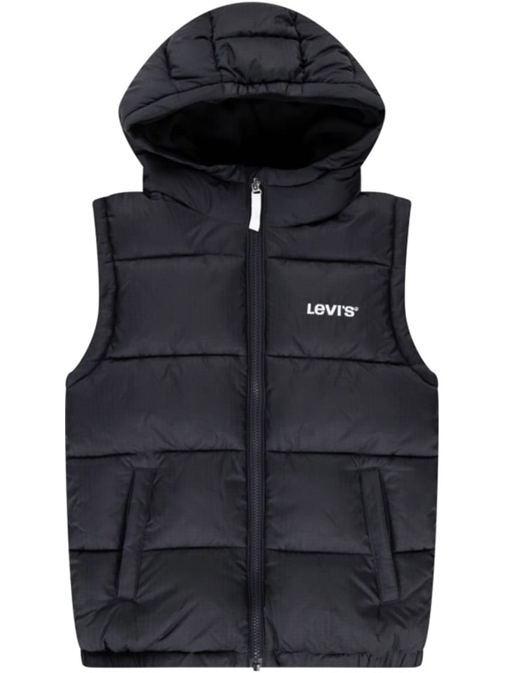 Levi's Kids Kamizelka pikowana w kolorze czarnym rozmiar: 140