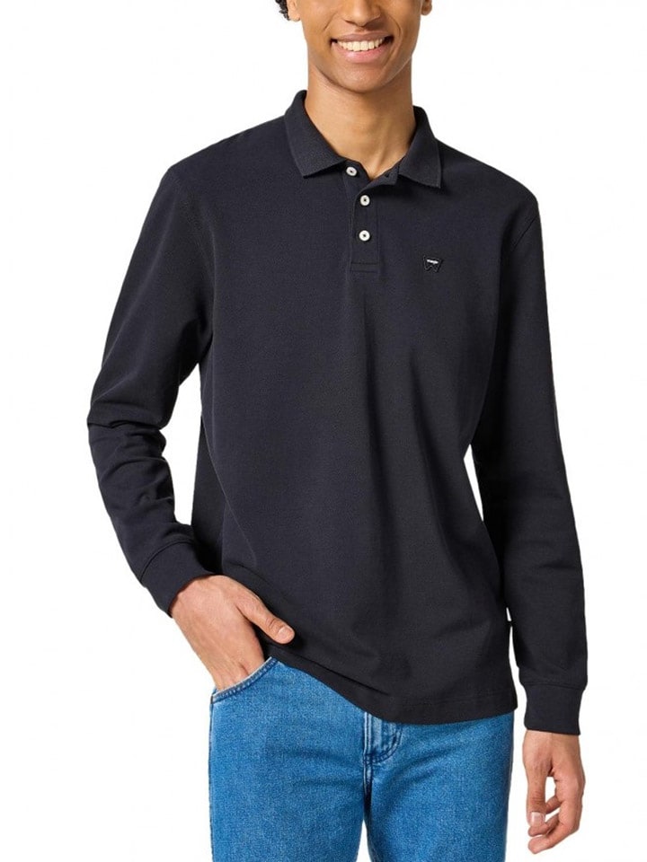 Wrangler Koszulka polo w kolorze czarnym rozmiar: M