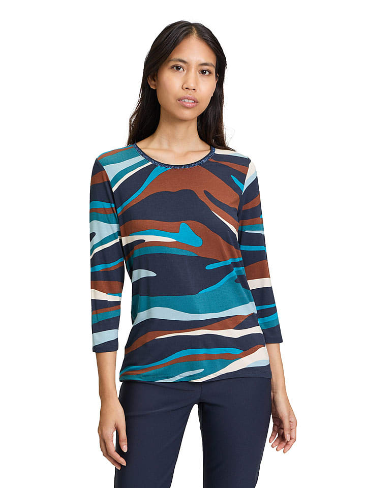 Betty Barclay Koszulka w kolorze granatowo-morsko-brązowym rozmiar: 36