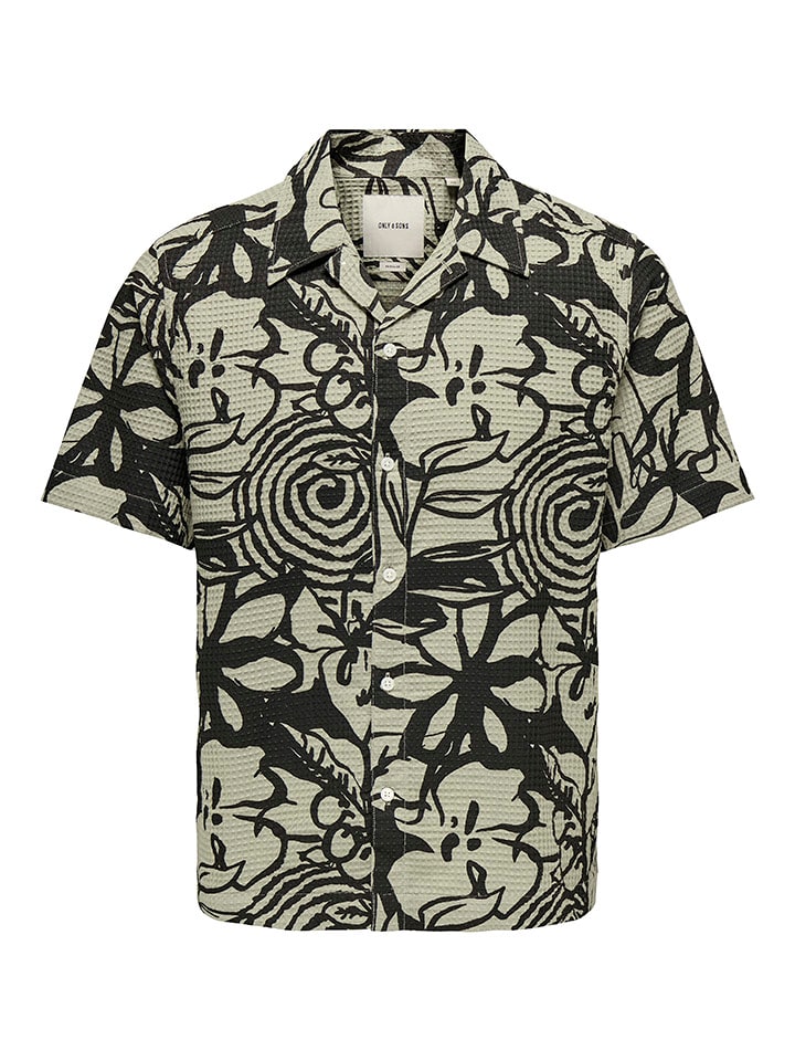 ONLY & SONS Koszula - Regular fit - w kolorze beżowym rozmiar: L