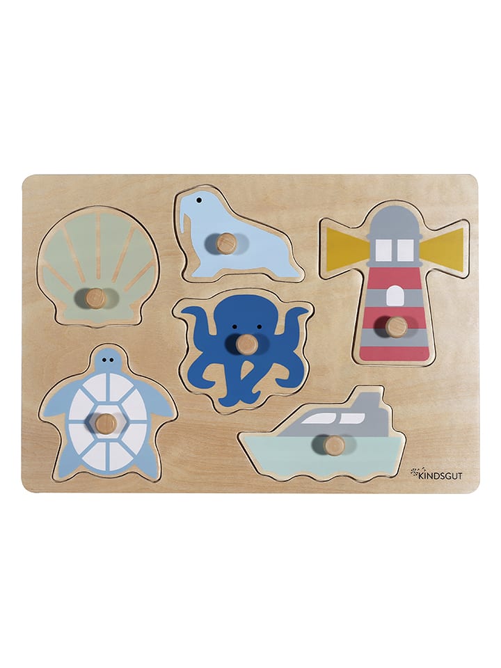 Kindsgut 6-częściowe puzzle "Ocean" - 12 m+ rozmiar: onesize