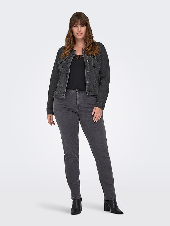 ONLY Dżinsy - Slim fit - w kolorze antracytowym rozmiar: 54/L32