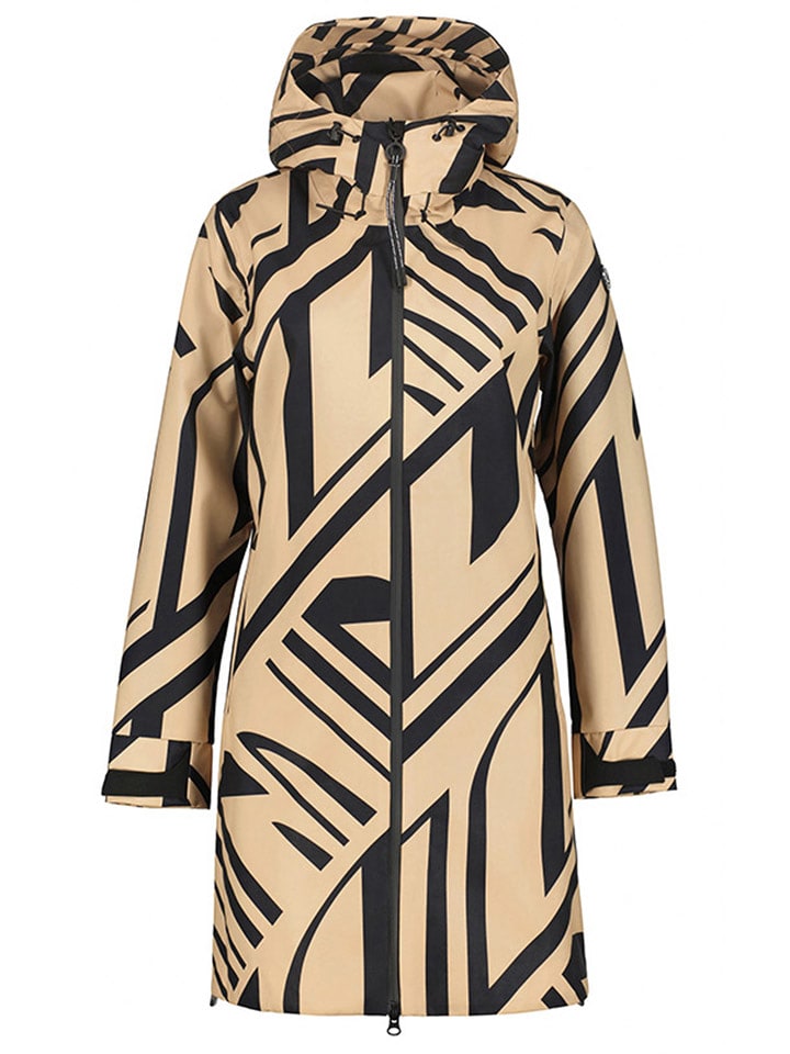 LUHTA Płaszcz funkcyjny "Ailio" w kolorze jasnobrązowo-czarnym rozmiar: 38