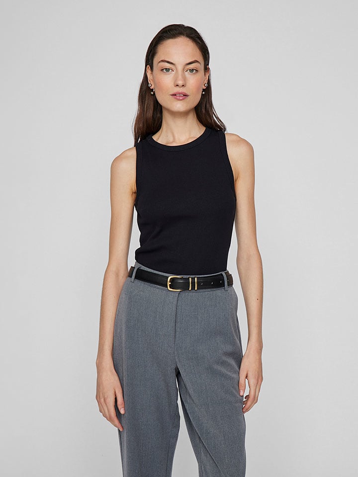 Vila Top "Sola" w kolorze czarnym rozmiar: L