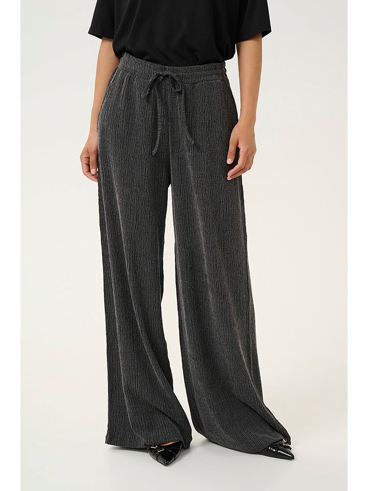 Kaffe Spodnie "Olga" w kolorze szarym rozmiar: 44