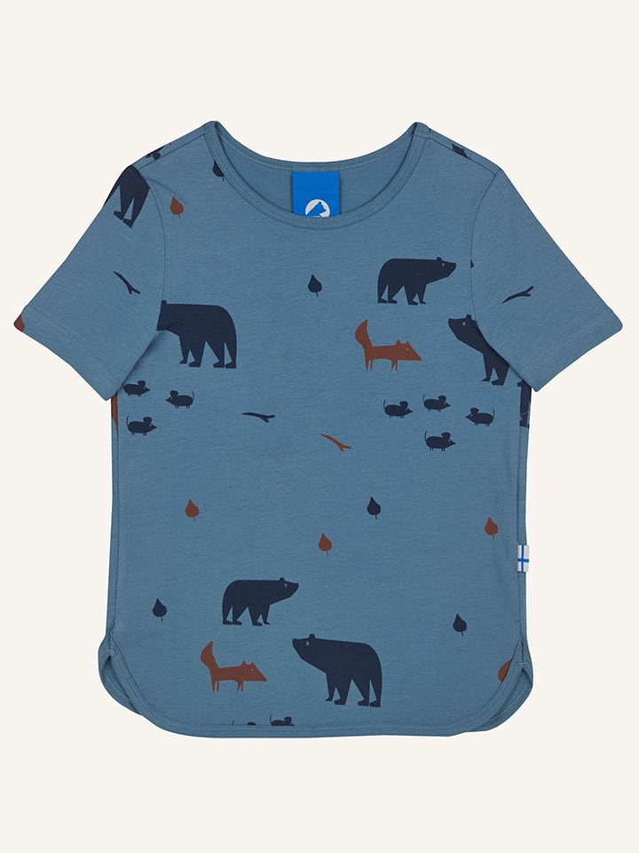 finkid Koszulka "Ilta" w kolorze granatowym rozmiar: 90/100