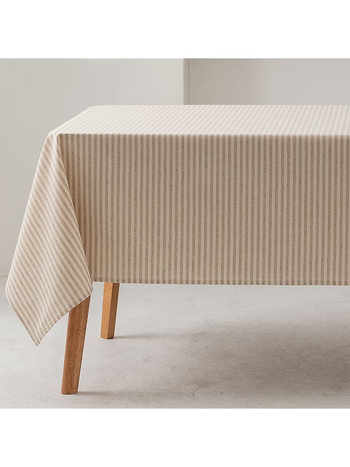GAMUSI Obrus "Rayas" w kolorze kremowym rozmiar: 140x300 cm