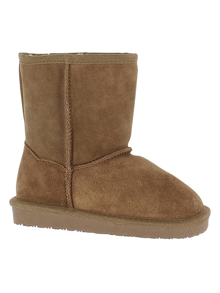 Gooce Skórzane kozaki zimowe "Skiddaw Youth" w kolorze brązowym rozmiar: 34