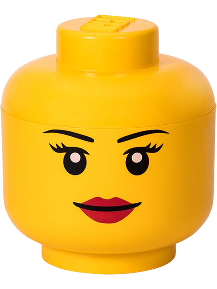 LEGO Pojemnik "Girl" w kolorze żółtym - wys. 27,1 x Ø 24 cm rozmiar: onesize
