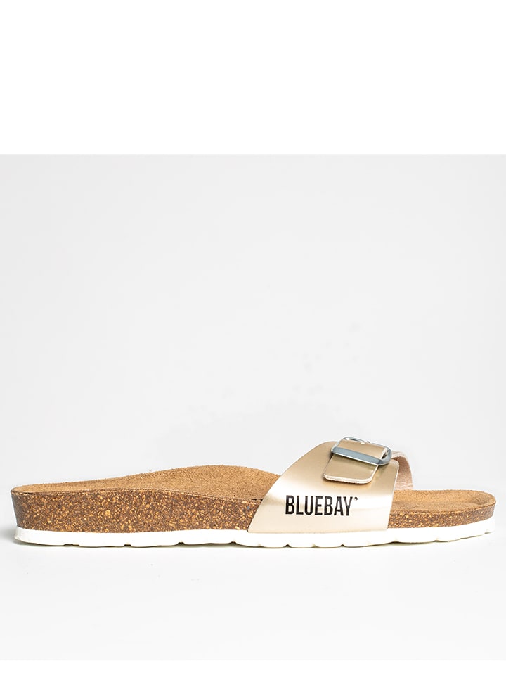 Bluebay Klapki "Anthemis" w kolorze złotym rozmiar: 36