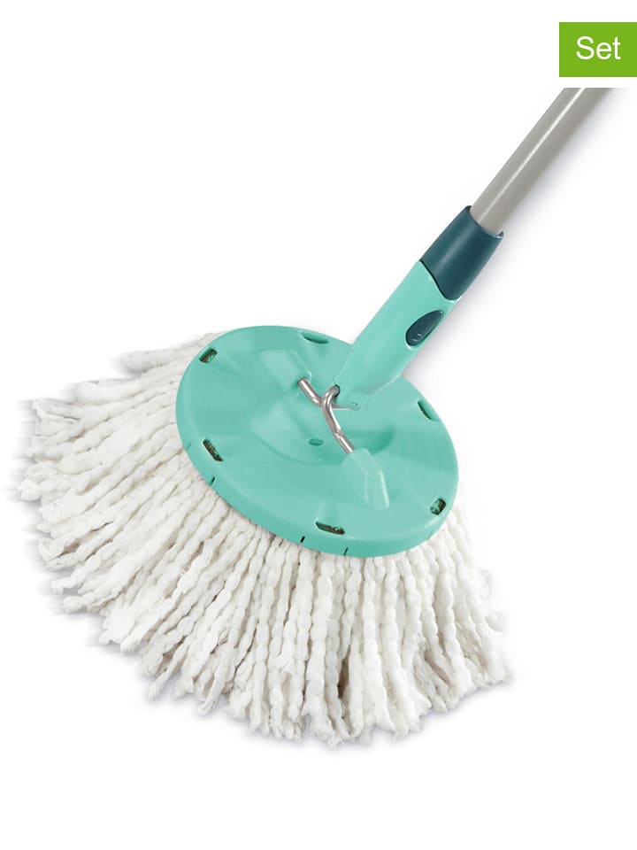Leifheit Głowice wymienne (4 szt.) "Disc Mop" w kolorze biało-turkusowym rozmiar: onesize