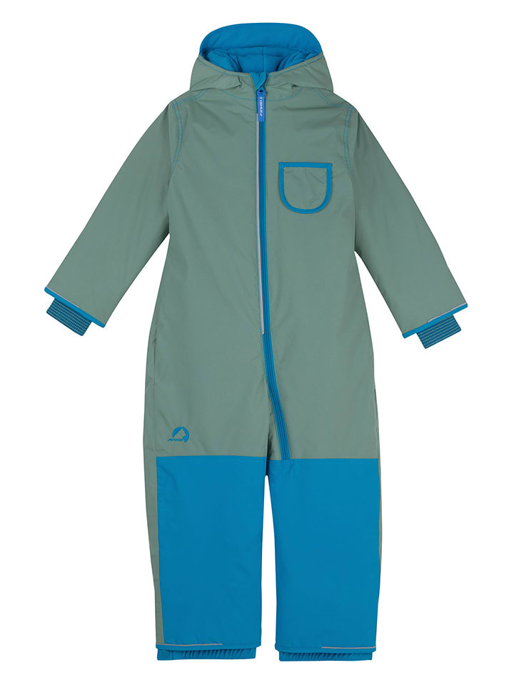 finkid Kombinezon zimowy "Pikku Winter Sport" w kolorze zielono-niebieskim rozmiar: 100/110