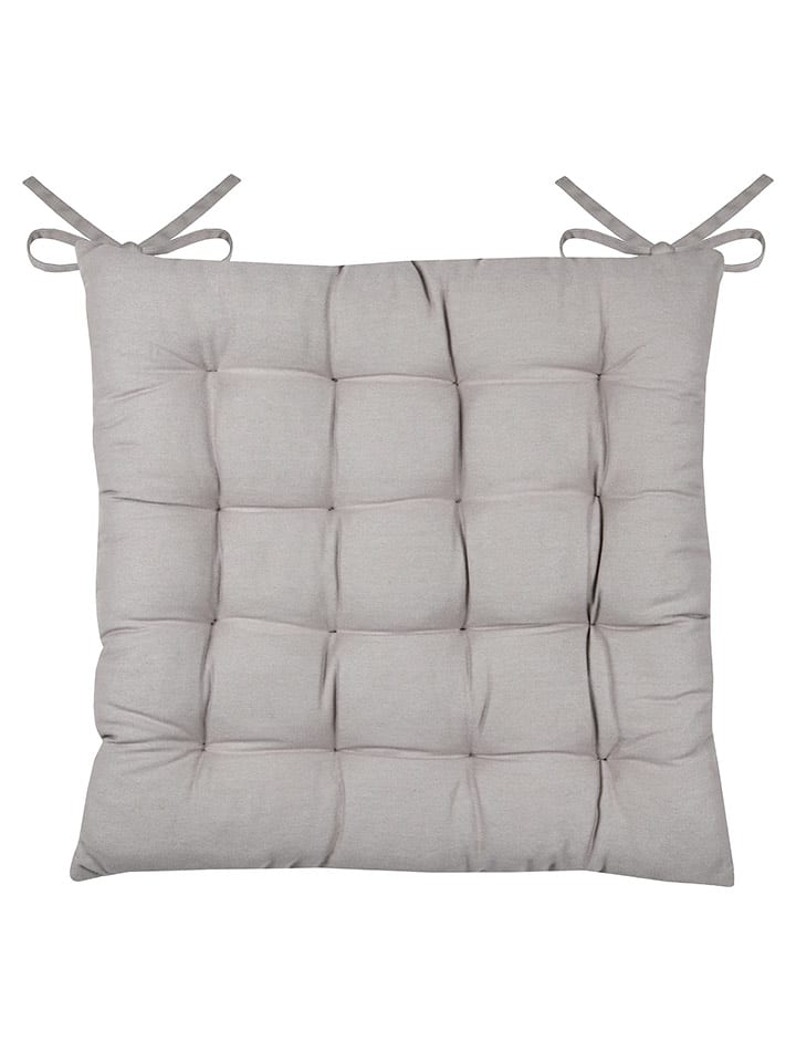 STOF France Poduszka "Oxford" w kolorze szarym na krzesło - 38 x 38 cm rozmiar: onesize