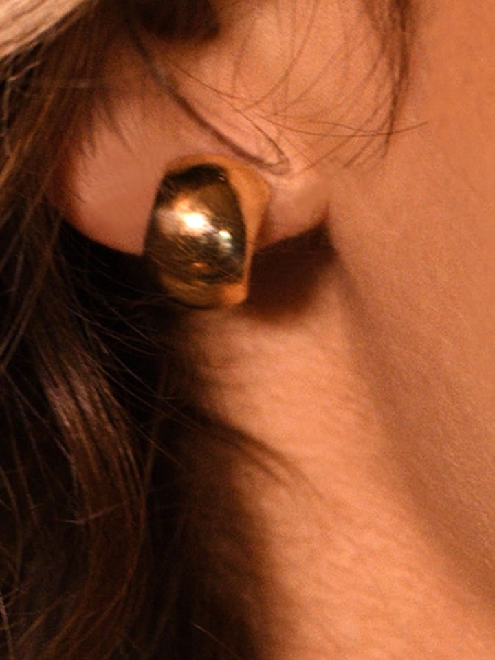 OR ÉCLAT Złote kolczyki-kreole "Carré d'or" rozmiar: onesize