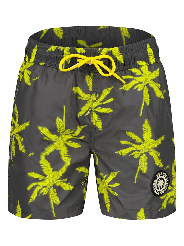 Vingino Szorty kąpielowe w kolorze antracytowo-żółtym rozmiar: 152