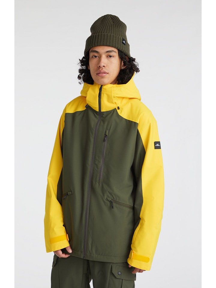 O'Neill Kurtka narciarska "Diabase" w kolorze oliwkowo-żółtym rozmiar: M
