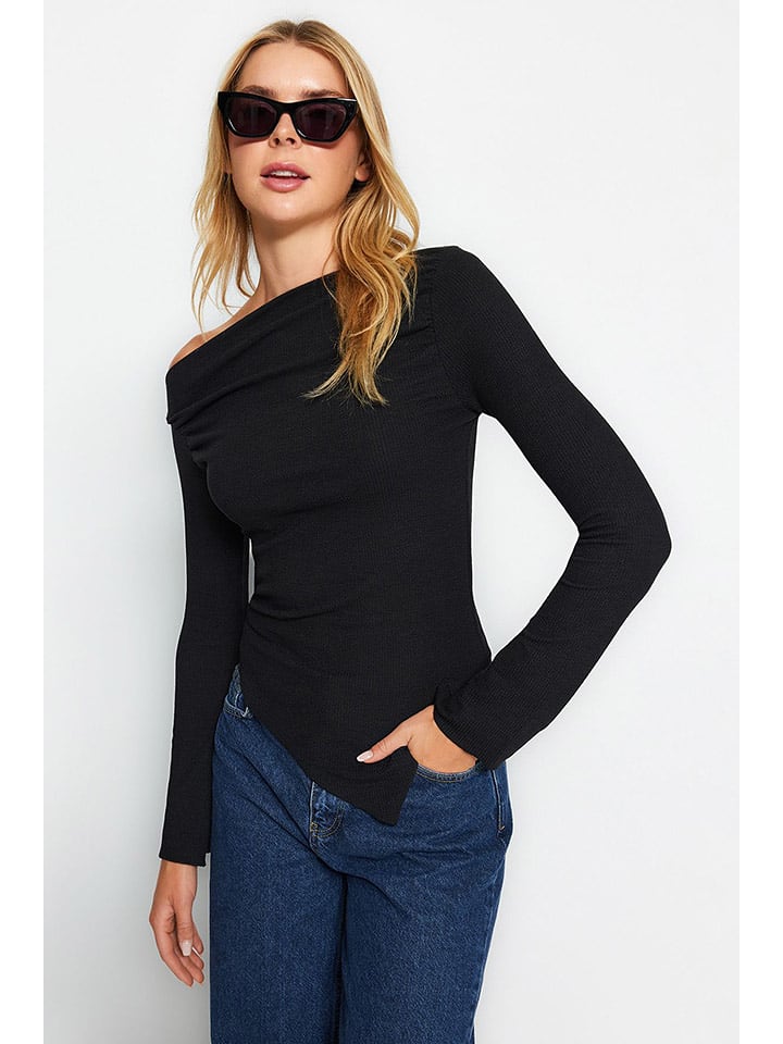 trendyol Koszulka w kolorze czarnym rozmiar: XL