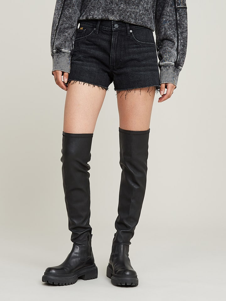 G-Star Szorty dżinsowe w kolorze czarnym rozmiar: W26