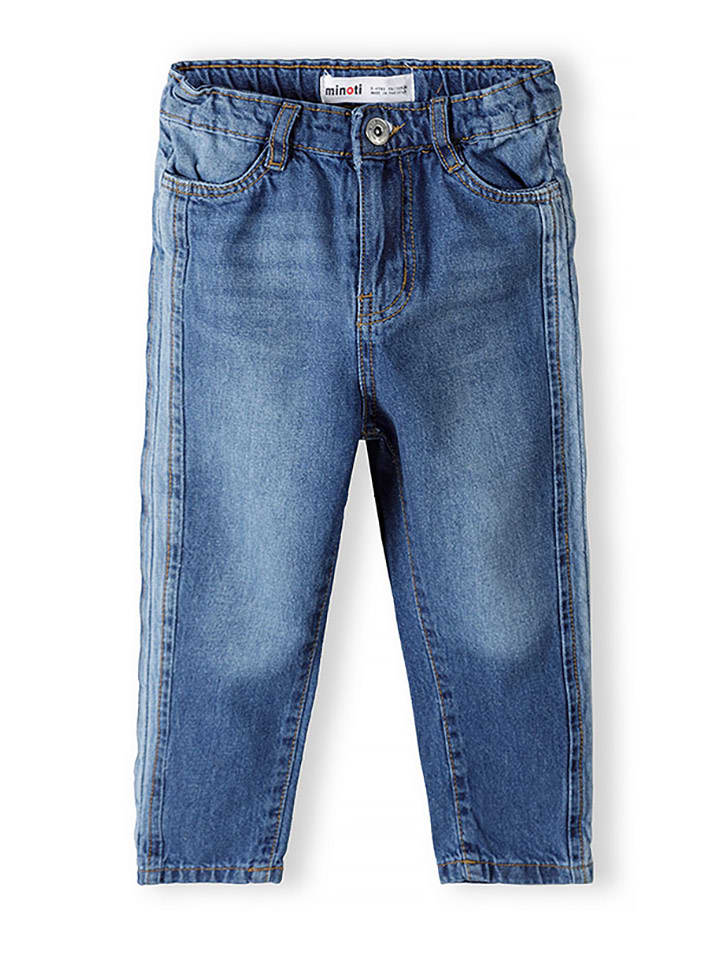 Minoti Dżinsy - Mom fit - w kolorze niebieskim rozmiar: 140/146