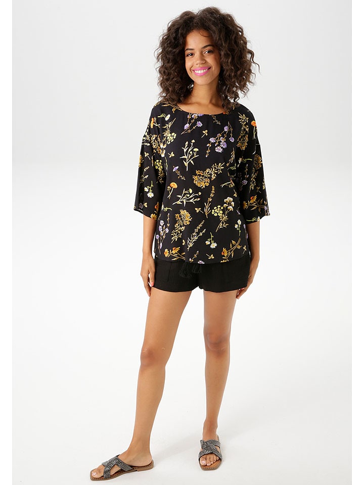 Aniston Bluzka w kolorze czarno-żółtym rozmiar: 42