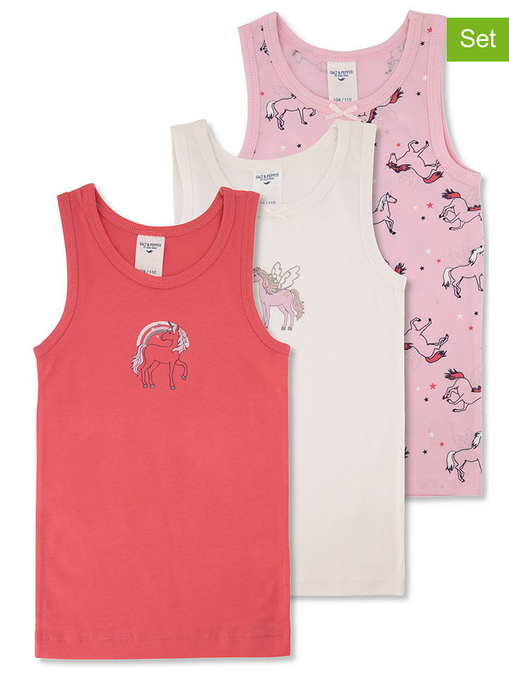 Salt and Pepper Podkoszulki (3 szt.) ze wzorem rozmiar: 140/146