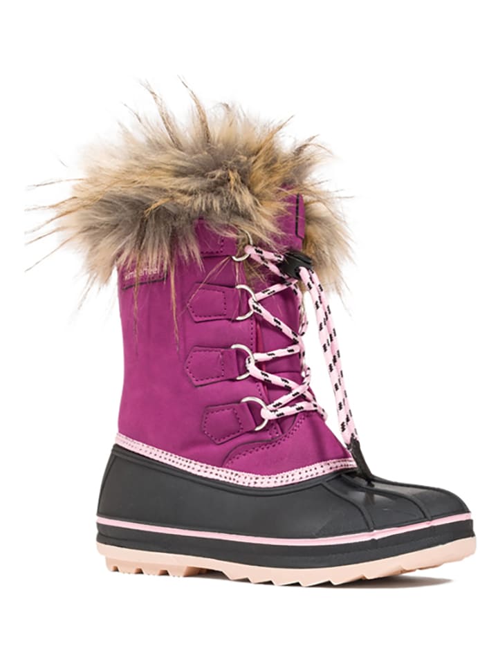 Kimberfeel Kozaki zimowe "Bengal" w kolorze czarno-różowym rozmiar: 37