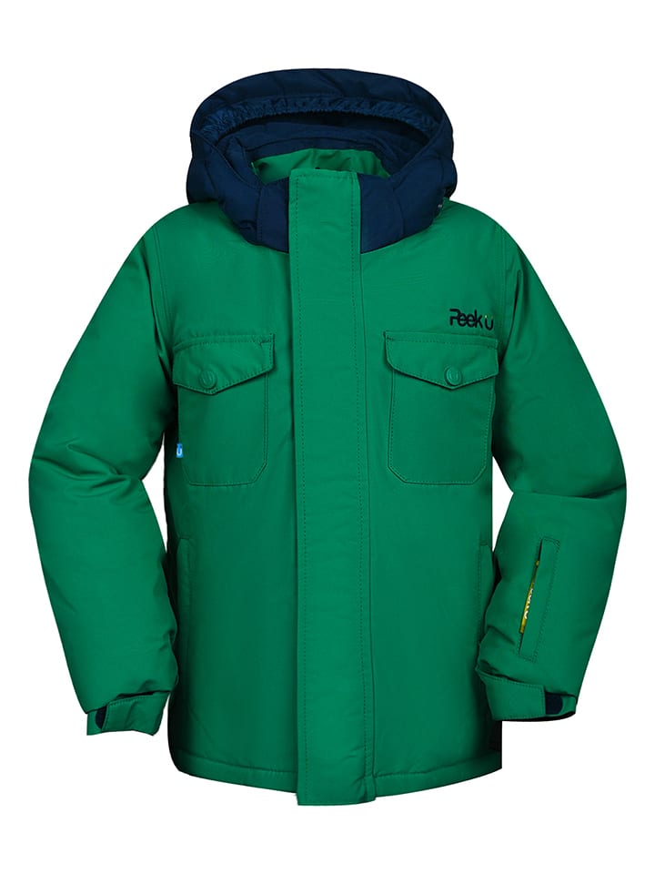 Peek U Kurtka narciarska "Branton" w kolorze zielonym rozmiar: 164
