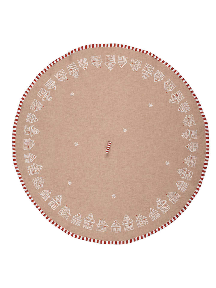 Clayre & Eef Ściereczka ''Malva'' w kolorze beżowym do naczyń - Ø 80 cm rozmiar: onesize