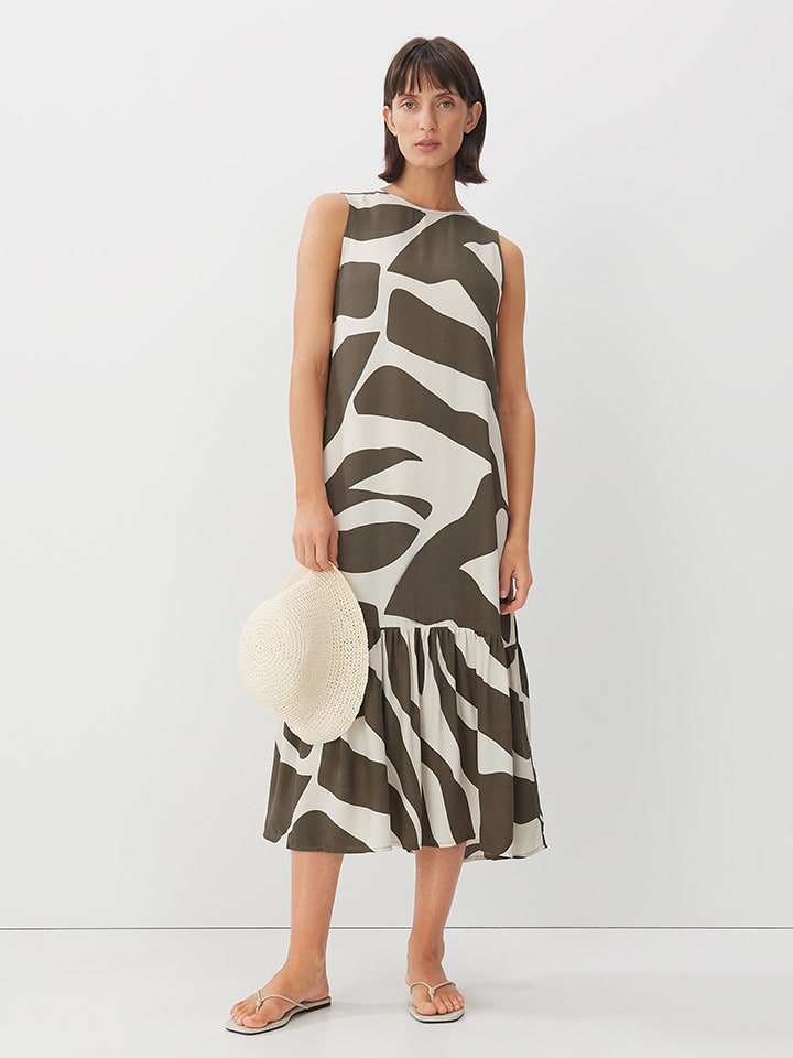 Someday Sukienka w kolorze oliwkowo-kremowym rozmiar: 36