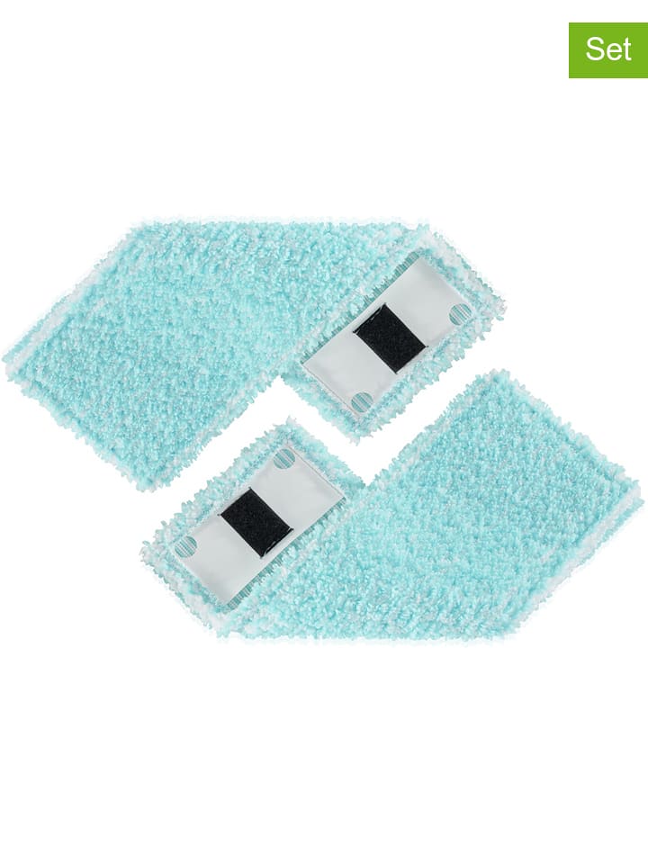 Leifheit Nakładki (2 szt.) "CLEAN TWIST M Ergo suso" w kolorze turkusowym do mopa rozmiar: onesize