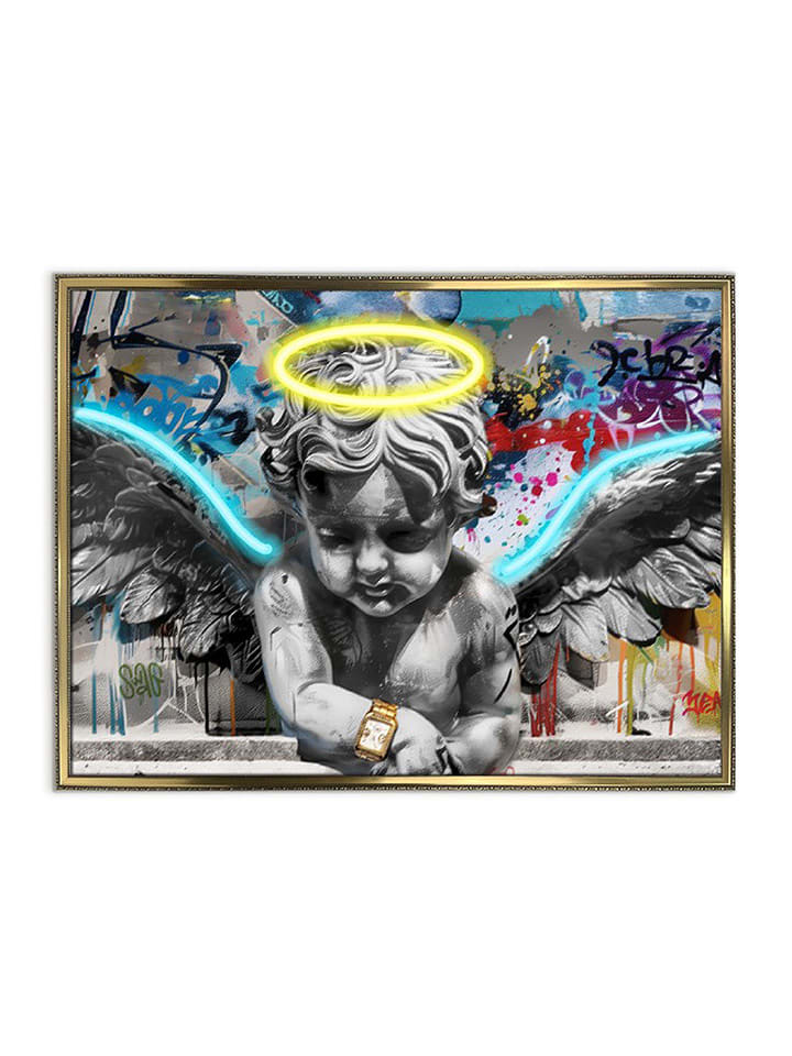 Orangewallz Druk artystyczny LED "Angel" rozmiar: 60x80 cm