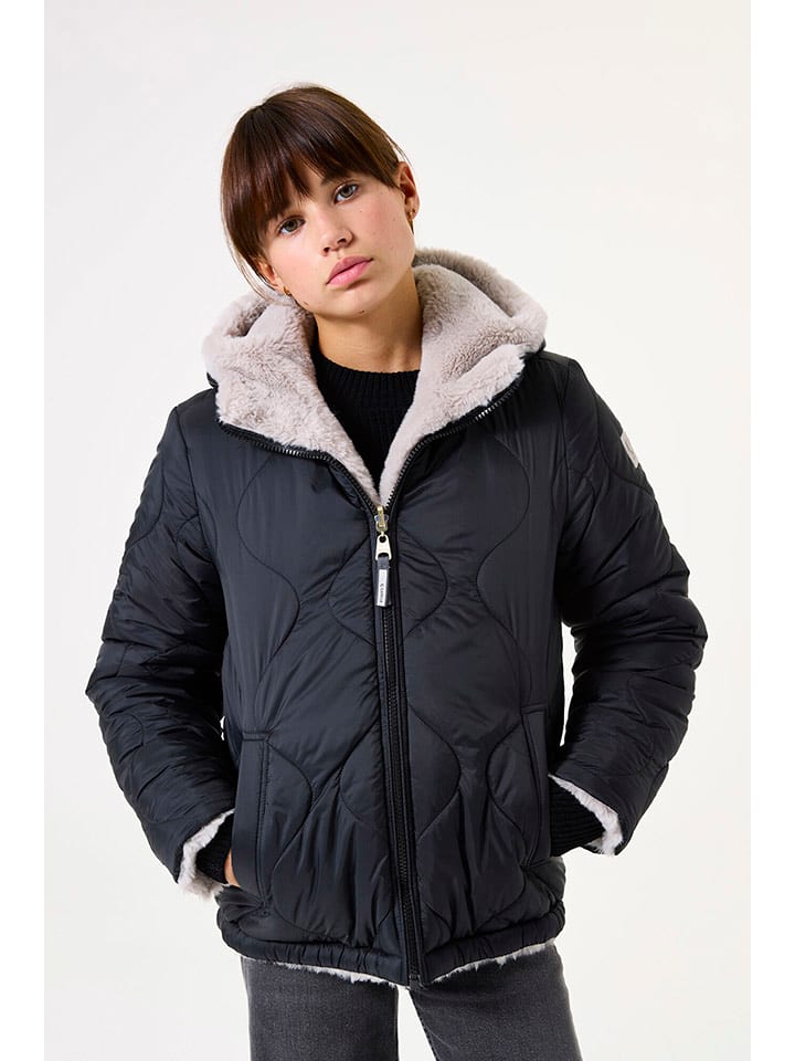 Garcia Dwustronna kurtka w kolorze szaro-czarnym rozmiar: 164/170