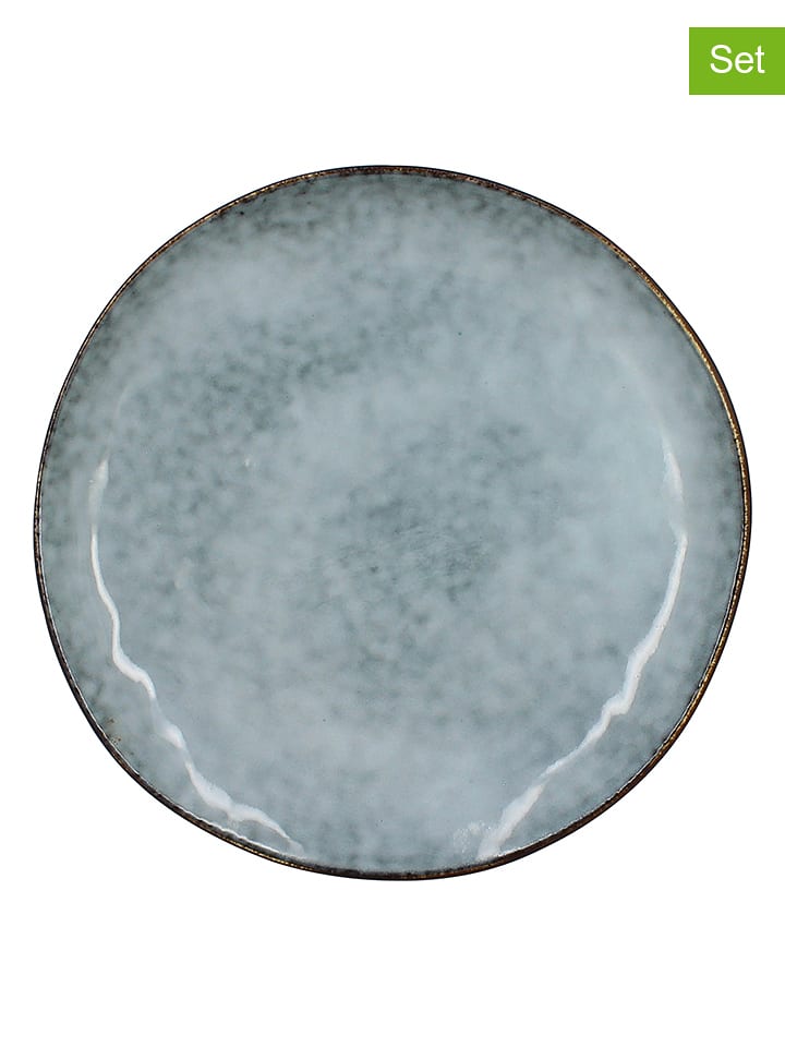 Ogo Living Talerzyki deserowe (6 szt.) "Aronal" w kolorze błękitnym - Ø 20,5 cm rozmiar: onesize