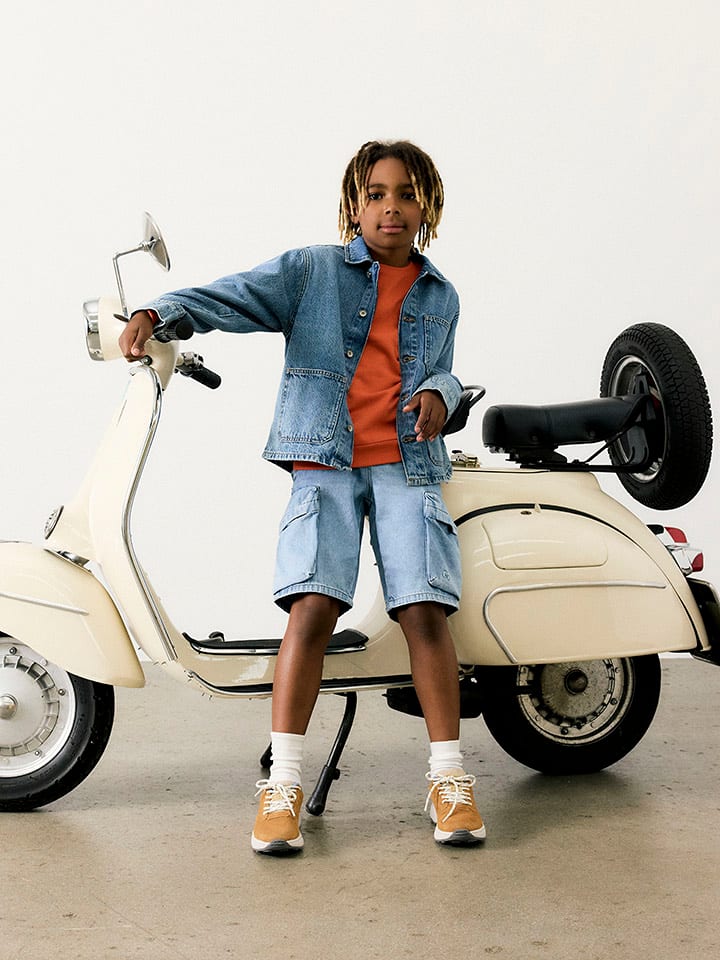 name it Bermudy dżinsowe "Ben" w kolorze błękitnym rozmiar: 122