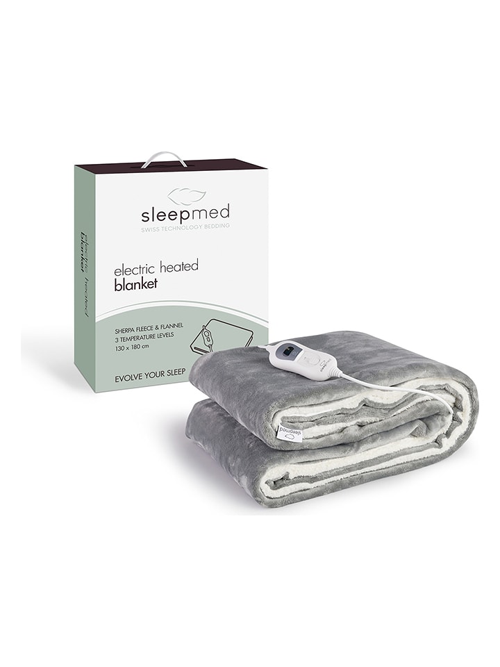 Lifa Living Koc elektryczny w kolorze szarym - 180 x 130 cm rozmiar: onesize