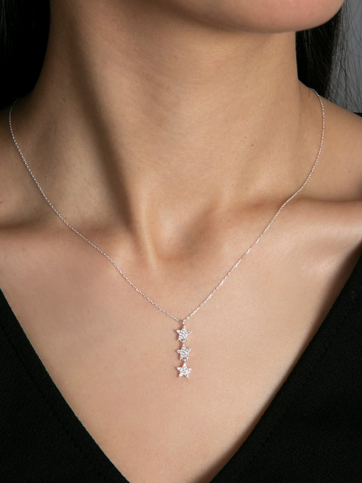 Lodie Silver Srebrny naszyjnik z zawieszką - dł. 43 cm rozmiar: onesize