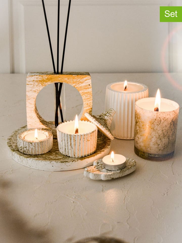 Lucky Bees 7-częściowy zestaw w kolorze złoto-białym rozmiar: onesize