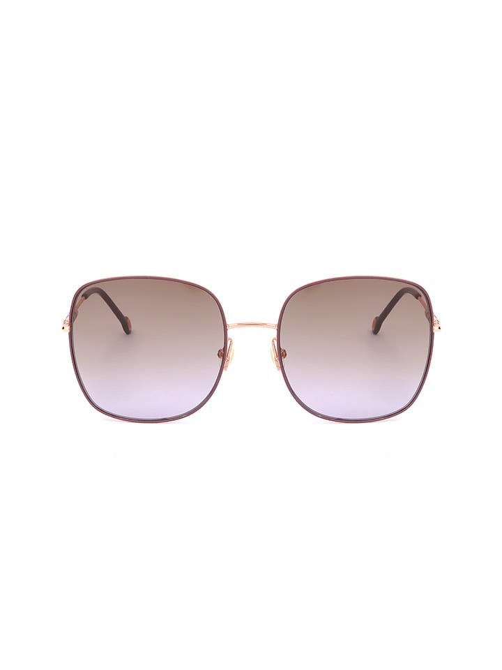 Carolina Herrera Damskie okulary przeciwsłoneczne w kolorze złoto-fioletowym rozmiar: 59