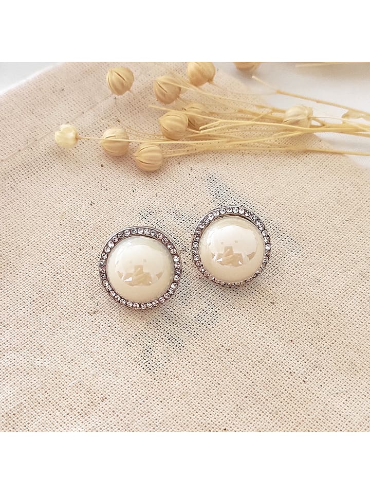 atelier MIU Pozłacane kolczyki-wkrętki z cyrkoniami rozmiar: onesize