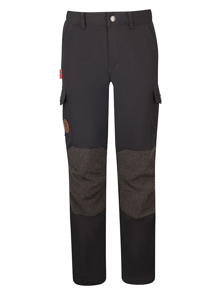 Trollkids Spodnie trekkingowe "Trollheimen" w kolorze czarnym rozmiar: 116