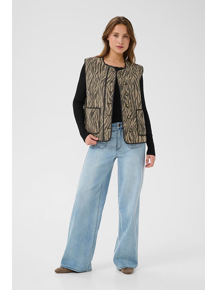 Kaffe Kamizelka w kolorze beżowym rozmiar: 36