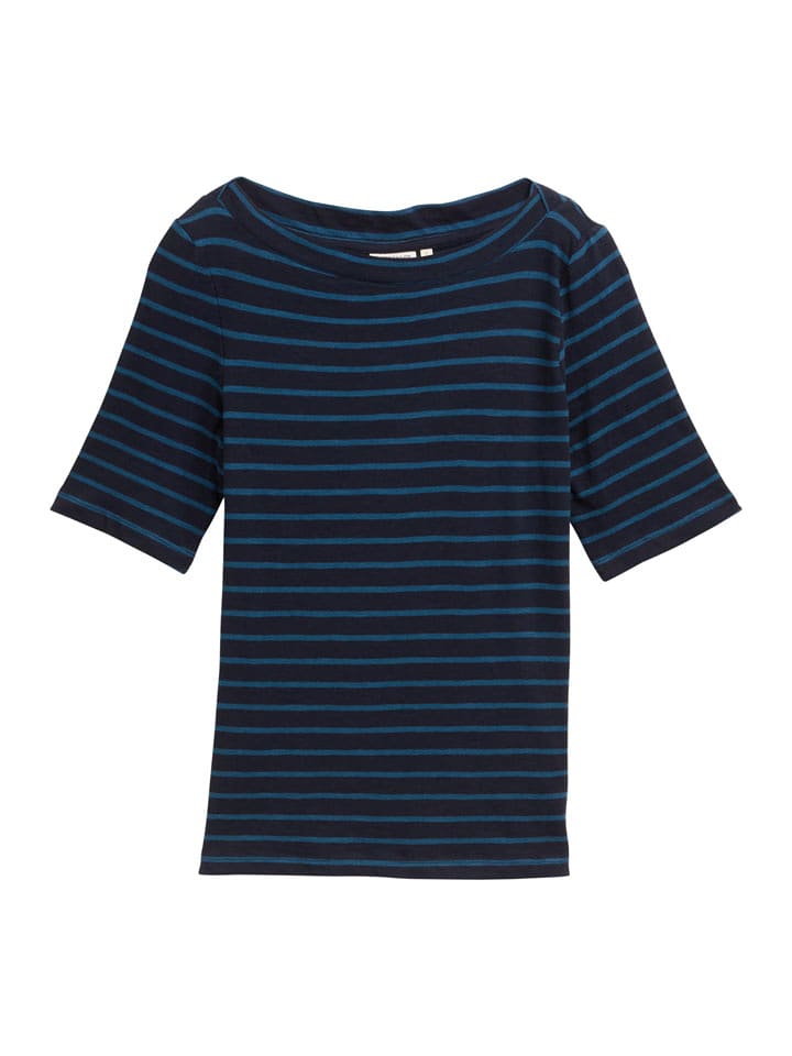 Tom Tailor Koszulka w kolorze granatowo-błękitnym rozmiar: M