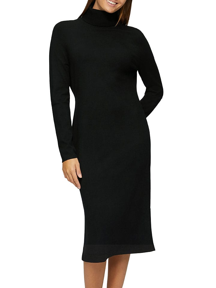 s.Oliver Sukienka dzianinowa w kolorze czarnym rozmiar: 42