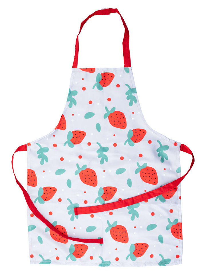 Dr. Oetker Fartuch kuchenny w kolorze biało-czerwono-turkusowym - 58 x 45 cm rozmiar: onesize