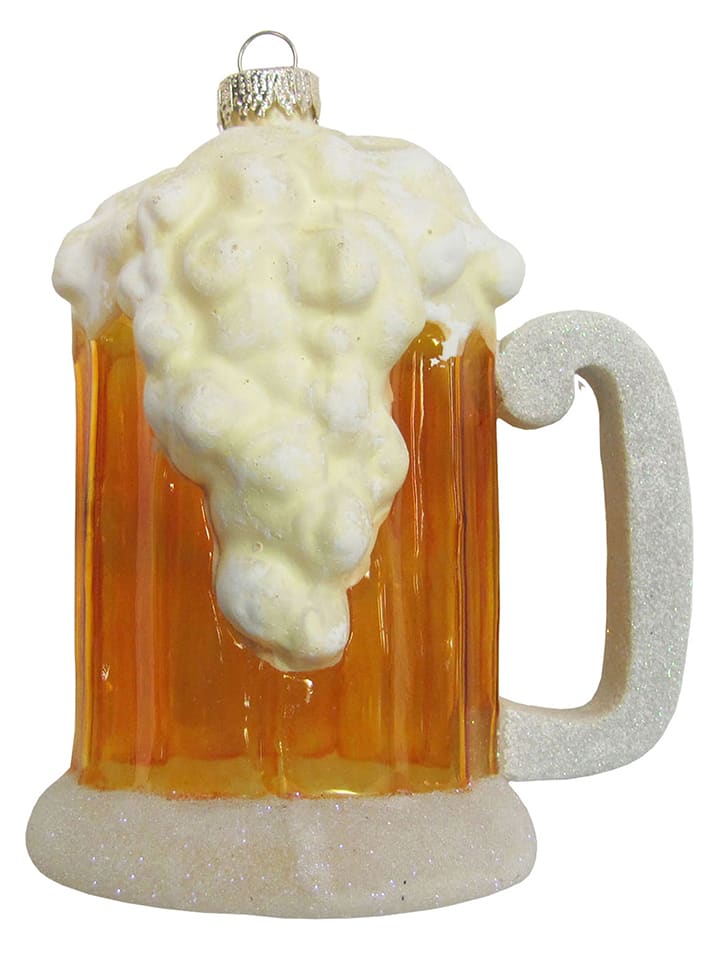 Krebs Glas Lauscha Ozdoba choinkowa w kolorze jasnobrązowym - dł. 12 cm rozmiar: onesize