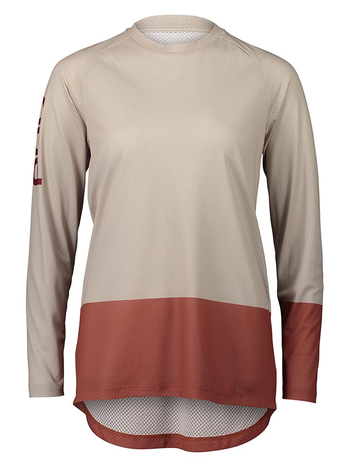 POC Koszulka kolarska "Pure" w kolorze beżowym rozmiar: S