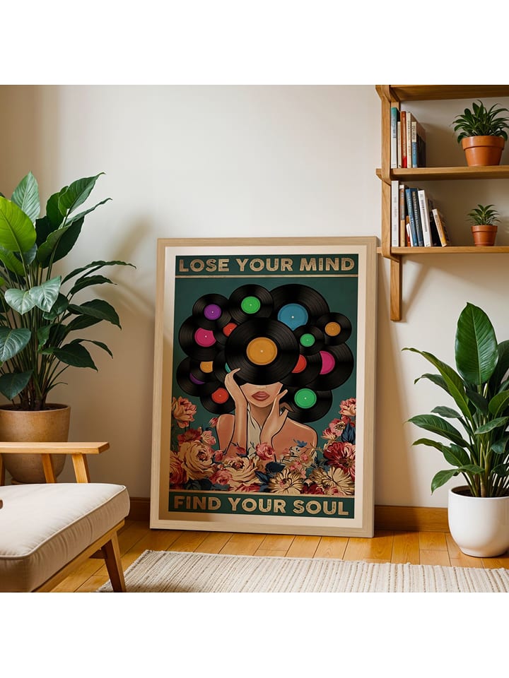 Wallity Druk artystyczny w ramce rozmiar: 35x45 cm