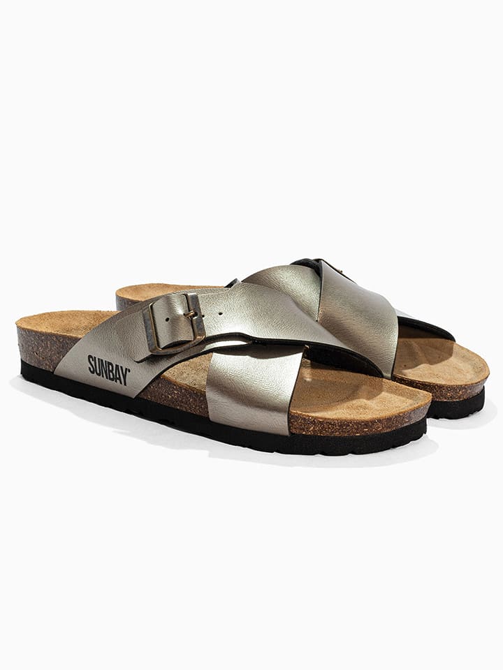 Sunbay Klapki "Iris" w kolorze złotym rozmiar: 36