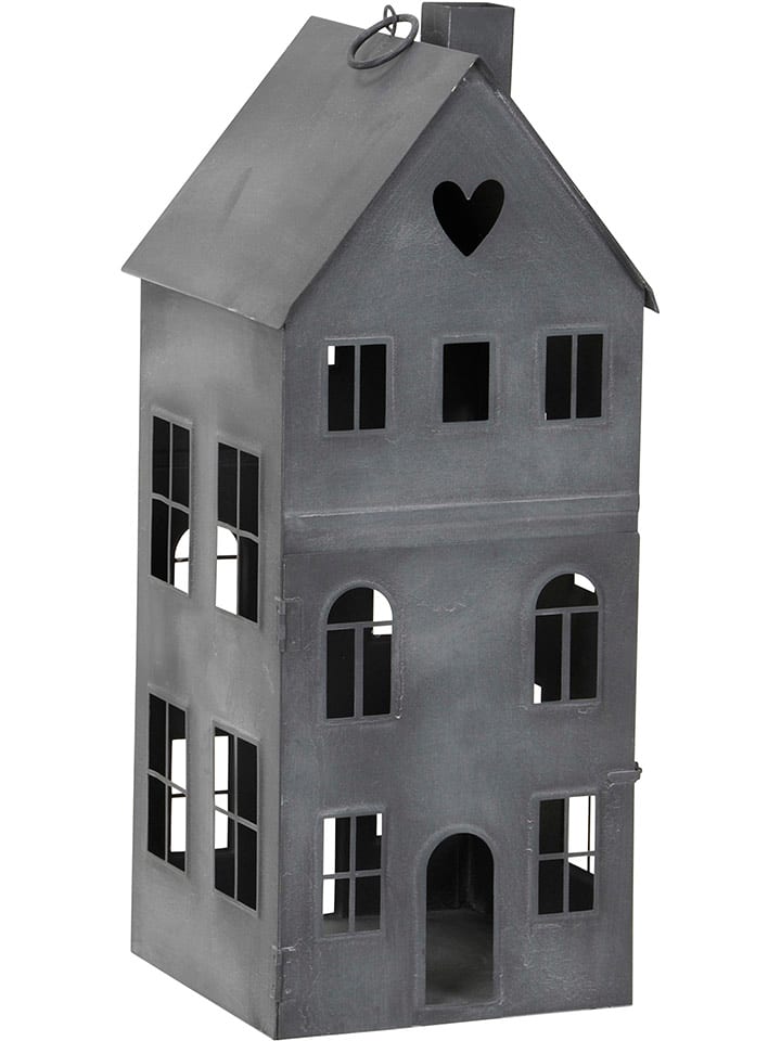 POSIWIO Świecznik w kolorze szarym - 15,5 x 36 x 15,5 cm rozmiar: onesize